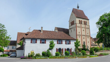 Fototapeta na wymiar Münster St. Maria und Markus in Reichenau am Bodensee