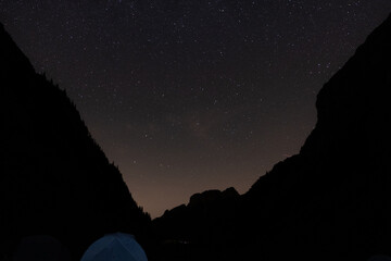 Nachthimmel in den Alpen