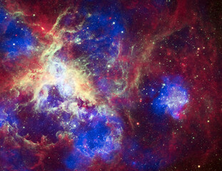 Cosmos, Universe, Tarantula Nebula, galaxies in space. Abstract cosmos background