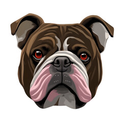 cute dog hand drawn with style watercolor