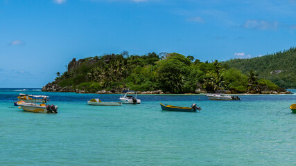 Fototapeta na wymiar Port Laynay - Mahé - Seychelles