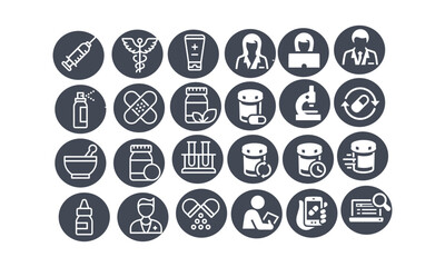 Pharmacy Icons vector design