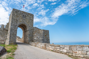 Medieval ruins on Cape Kaliakra, Black Sea, Bulgaria. Kaliakra Fortress, Bulgaria.