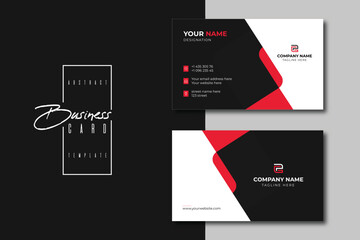 business card design. double sided business card template modern and clean style. Ready For Print