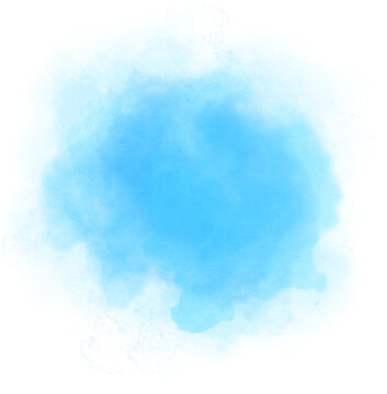 Watercolor paint brush blue © rizkan