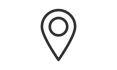 Point of Map, pin locator Icon Logo Template Illustration Design.