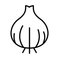 Garlic Icon Logo Design Vector Template Illustration Sign And Symbol Pixels Perfect