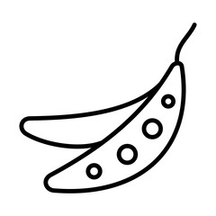 Peas Icon Logo Design Vector Template Illustration Sign And Symbol Pixels Perfect