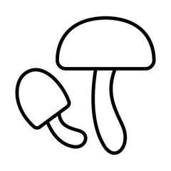 Mushroom Icon Logo Design Vector Template Illustration Sign And Symbol Pixels Perfect