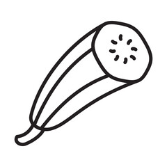 Cucumber Icon Logo Design Vector Template Illustration Sign And Symbol Pixels Perfect