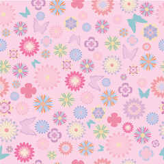 seamless pattern spring