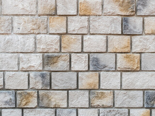 texture of stone wall with beige tiles