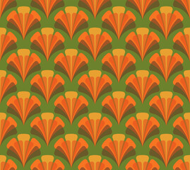 70s Retro Seamless colorful Pattern. 60s and 70s Retro style and Aesthetic.