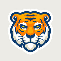Tiger Head Vector Illustration Design