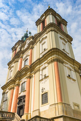 Fototapeta na wymiar Towers of the historic St. michael monastery in Krakow, Poland