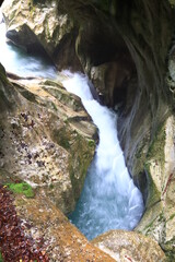 The gorges of Pont-du-Diable are gorges crossed by the Dranse de Morzine in the Chablais massif in Haute-Savoie