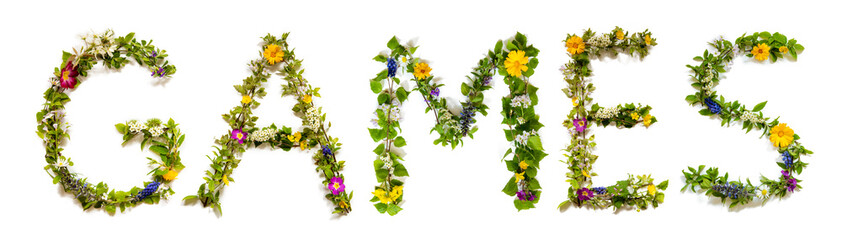 Blooming Flower Letters Building English Word Games