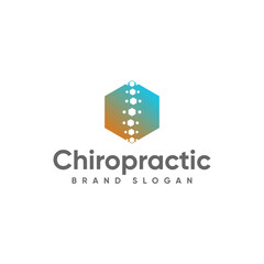 Obraz premium Chiropractic logo with modern design premium vector