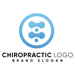 Obraz premium Chiropractic logo with modern design premium vector