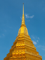 Fototapeta premium Buddhist temple built with beauty precious with gold