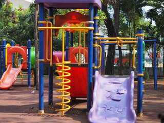 colorful playground in the park
