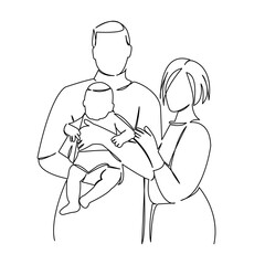 parents with a small child