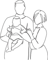 parents with a small child