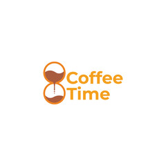 coffee time old vintage ancient design logo vector