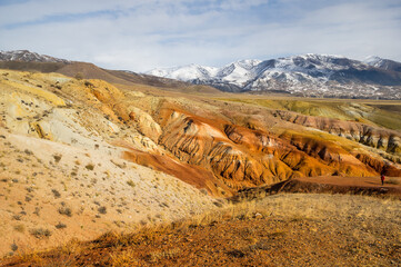 Landscape of Kizil Chin, a place called &ldquo;Mars&rdquo; in Altay mountains