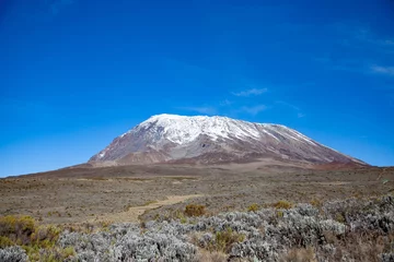 Rideaux velours Kilimandjaro Snow on top of Mount Kilimanjaro. Tanzania.