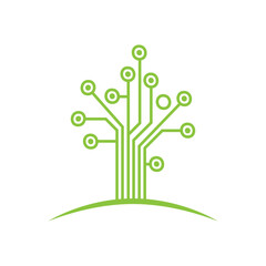 digital tree, green technology