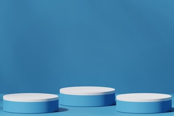 Scene with a podium for product presentation, 3d rendering
