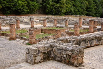 Ruins of the old Roman city of Conimbriga in Portugal 