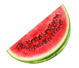 Isolated watermelon slice cut out