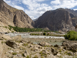Power poles on Afghan soil.