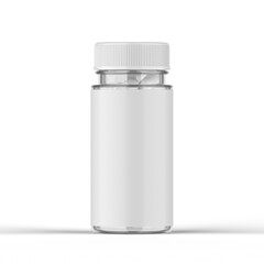 Clear Plastic Pill Bottle