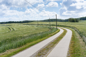 Fototapeta na wymiar Feldweg in der Uckermark