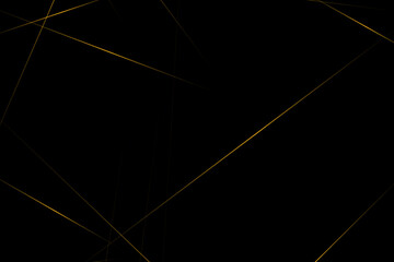 Abstract black with gold lines, triangles background modern design. Vector illustration EPS 10.