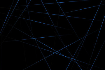 Abstract black with blue lines, triangles background modern design. Vector illustration EPS 10.