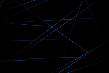 Abstract black with blue lines, triangles background modern design. Vector illustration EPS 10.