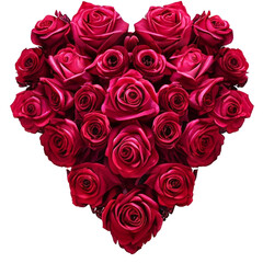 Fototapeta na wymiar heart of roses 1