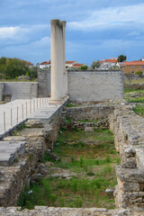 Fototapeta na wymiar Ruins of the old Roman city of Conimbriga in Portugal