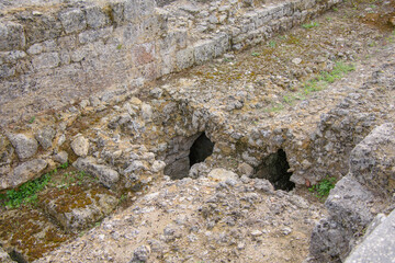 Ruins of the old Roman city of Conimbriga in Portugal