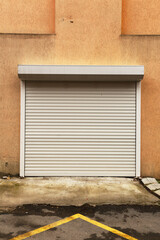 Fototapeta na wymiar metallic garage door
