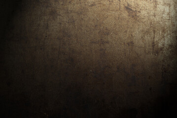 Dark abstract background with scuffs and scratches. Metal texture with rust