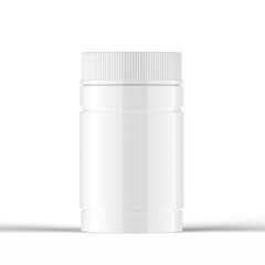 Glossy Pills Bottle 3d Rendering