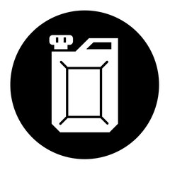 jerrycan cyrcular glyph icon