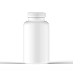 Matte Plastic Vitamin Bottle