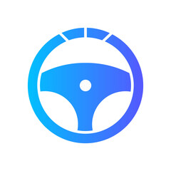 steering wheel gradient icon