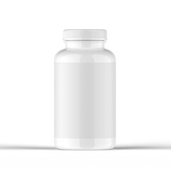 Glossy Pills Bottle 3d Rendering